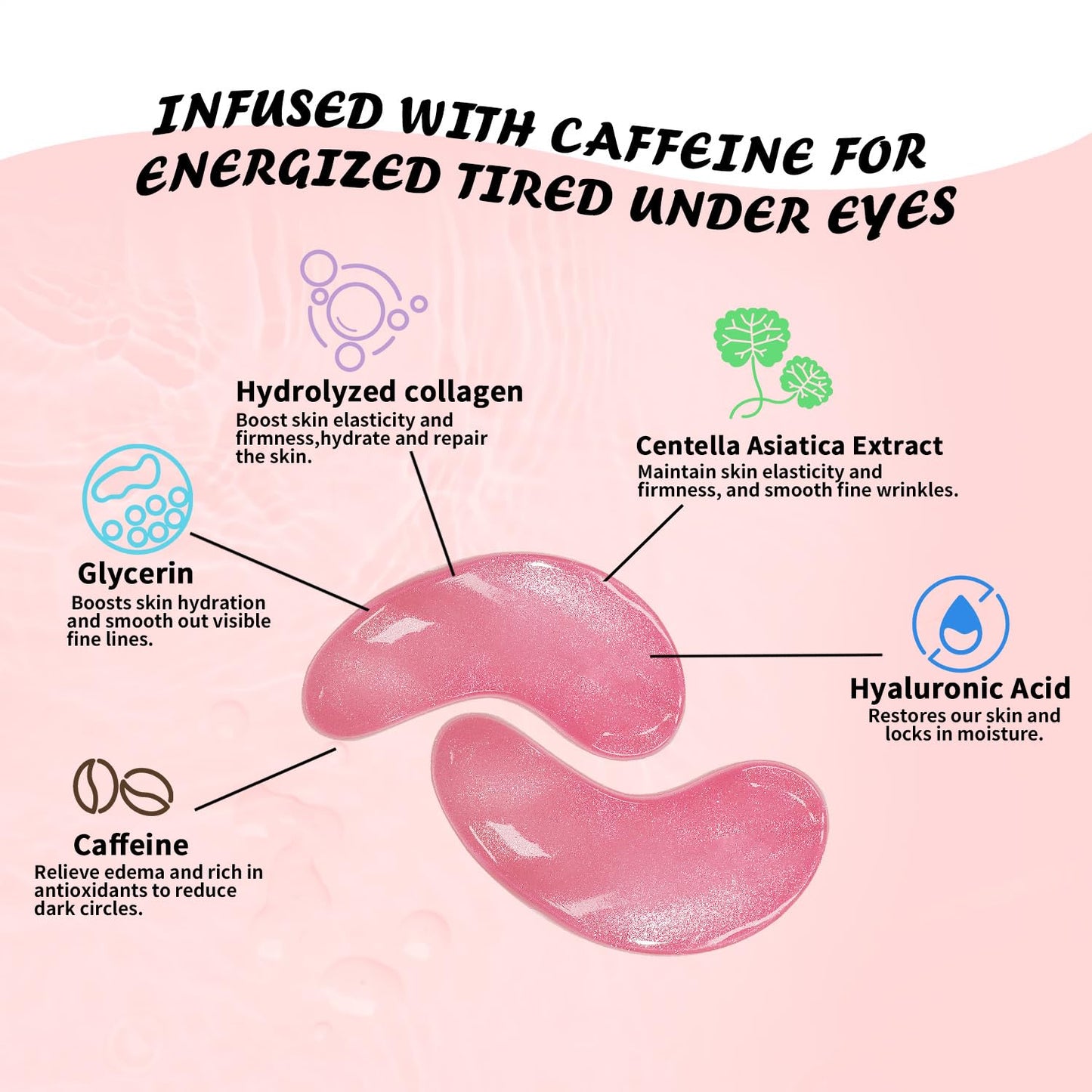 Caffeine Eye Mask – Pink Glow Care