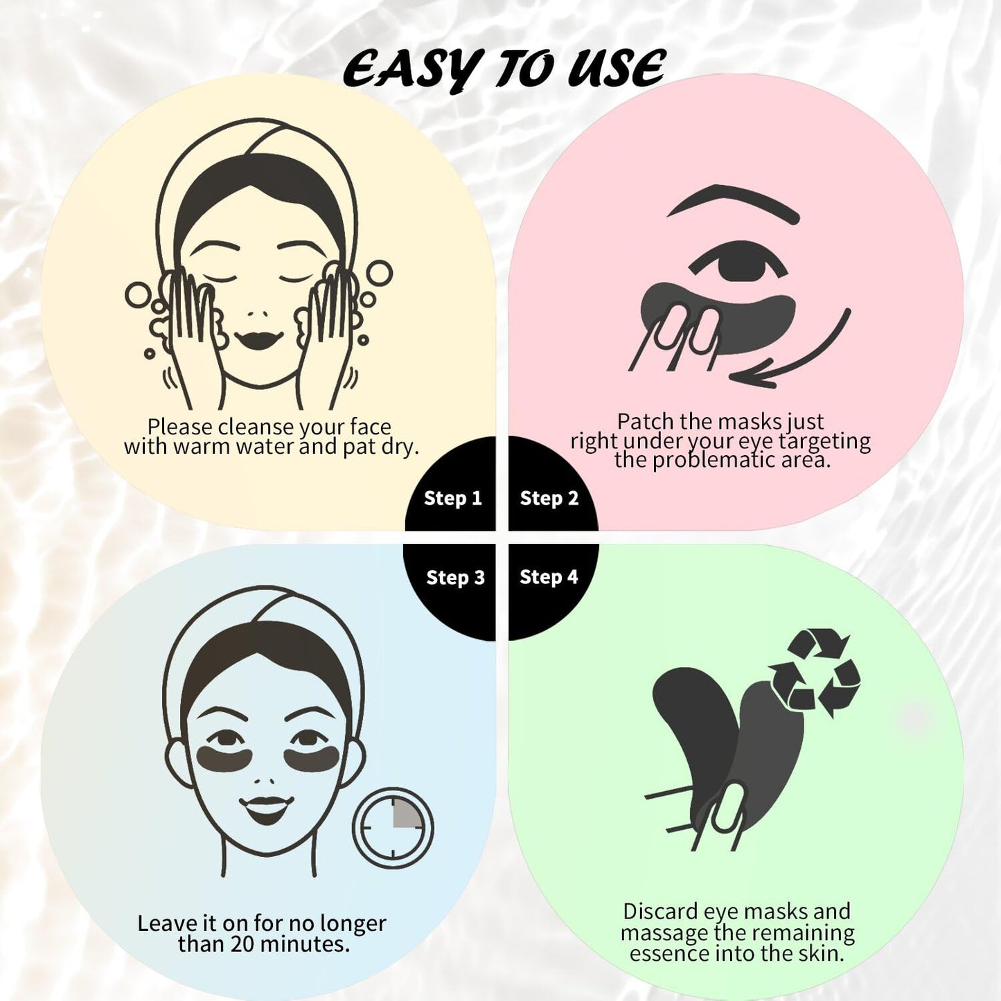 Caffeine Eye Mask – Pink Glow Care
